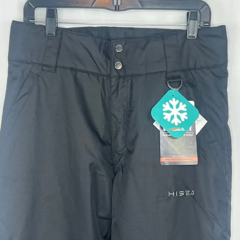 New Hisea Size Medium Black Women's Snow Ski Insulated Pants